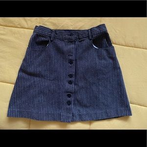GAP button down skirt